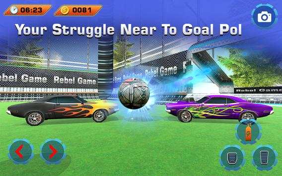 Rocket Car Crash Soccer Ball Stadium Football Game screenshot 4