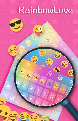 Rainbow Love - Emoji Keyboard screenshot 2
