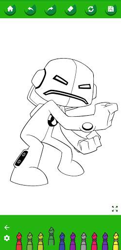 Coloring Ben Hero Cartoon screenshot 5