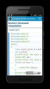 C program for Numerical Method screenshot 4