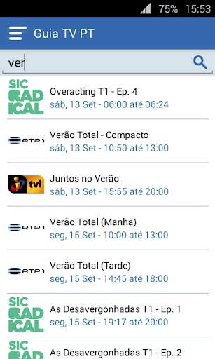 Guia TV PT screenshot 6