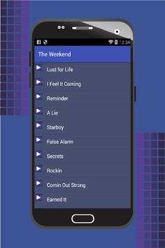 The Weekend All Songs 2 تصوير الشاشة