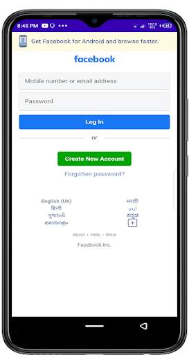 India 5G Browser screenshot 2