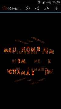 3D Meu Nome en chamas LWP screenshot 4