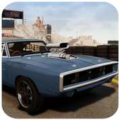 Car Driving Simulator Dodge Racing Challenger Game logo