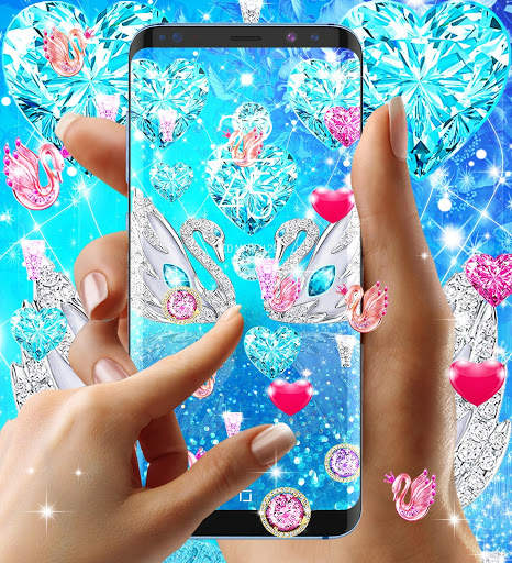 Diamond swan live wallpaper screenshot 4