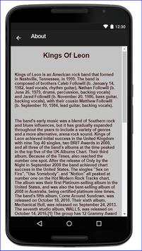 Тексты песен Kings Of Leon Music скриншот 2