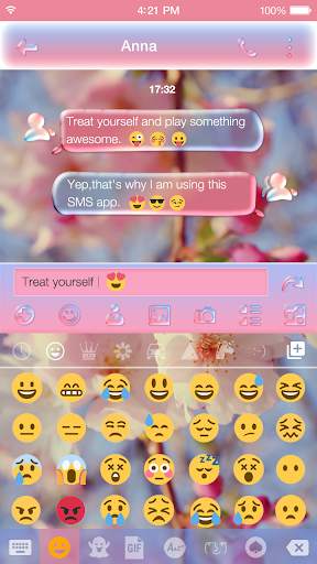 Dewdrop Emoji Keyboard Theme स्क्रीनशॉट 1