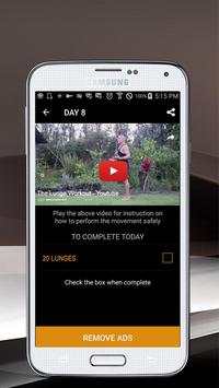 30 Day Lunge Challenge screenshot 5