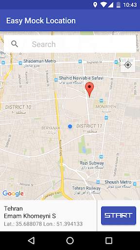 Easy Mock Location (AD Free) screenshot 1