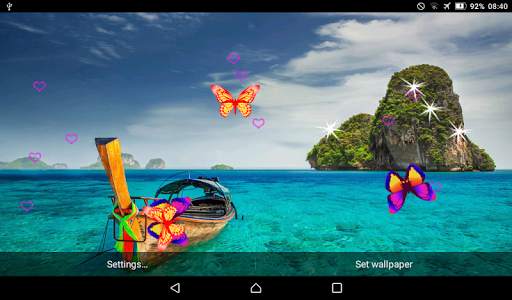 Paradise Live Wallpaper - Screen Lock, Sensor,Auto 1 تصوير الشاشة