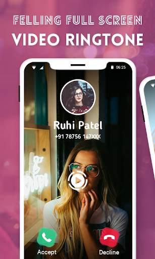 Feeling Video Ringtone For incoming Call screenshot 1
