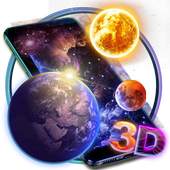 3D Galaxy Earth Moon Parallax Theme 1.1.1