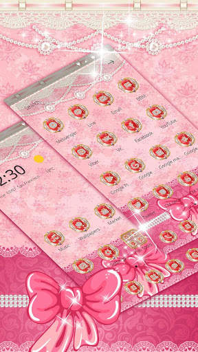 Pink Diamond Rose Theme screenshot 3