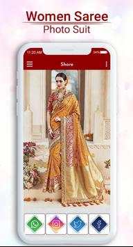 Women Saree Photo Suit 6 تصوير الشاشة