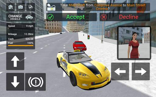 City Taxi Cab Driving Simulator screenshot 2