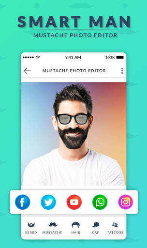 Man Mustache Photo Editor - Beard Photo Editor screenshot 6