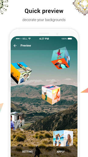 Photo 3D Cube Live Wallpaper screenshot 4