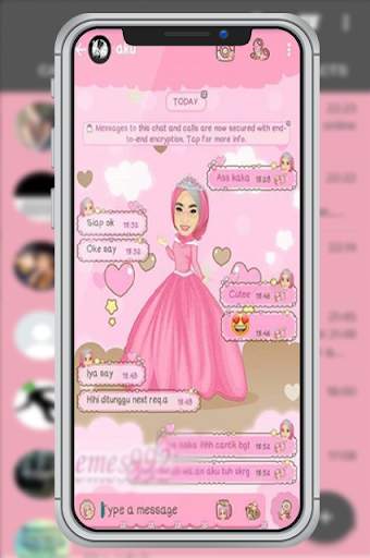GB WA Pink Transparan Terbaru screenshot 3
