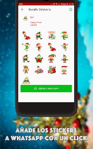 Stickers Navideños para Whatsapp - WAStickersApp screenshot 2