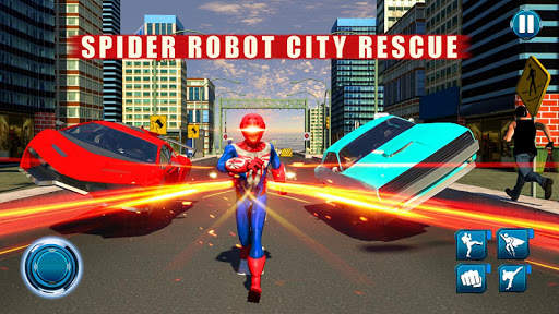 Spider Robot Superhero Crime CIty Rescue Mission स्क्रीनशॉट 1