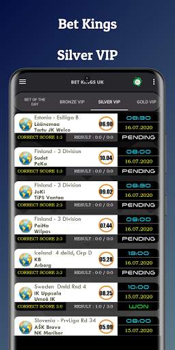 Bet Kings UK - Correct Scores/HTFT (No Ads) screenshot 4