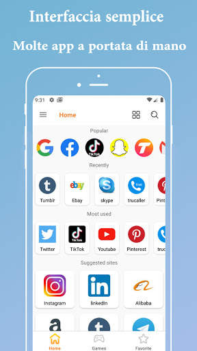 Tutti i browser dei social med screenshot 1