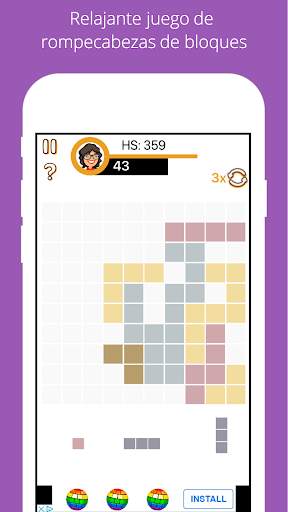 cuadros 2 - juego 10x10 block screenshot 1