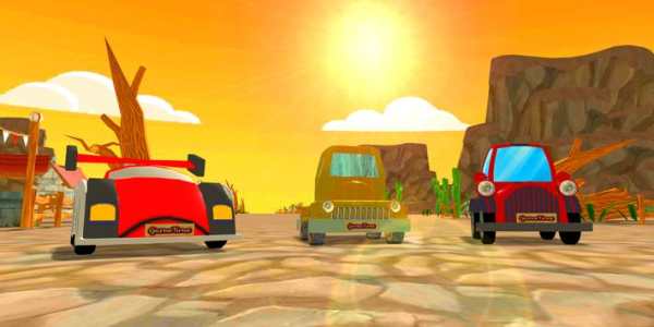 Cartoon Car Racing screenshot 2