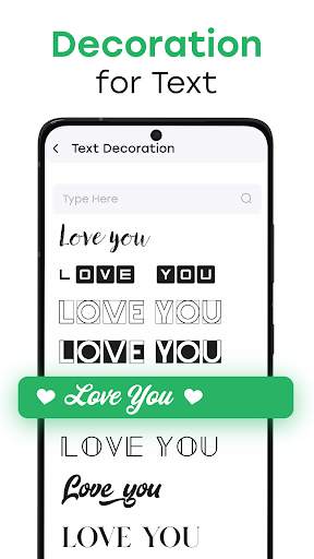 Stylish keyboard and fonts art screenshot 2