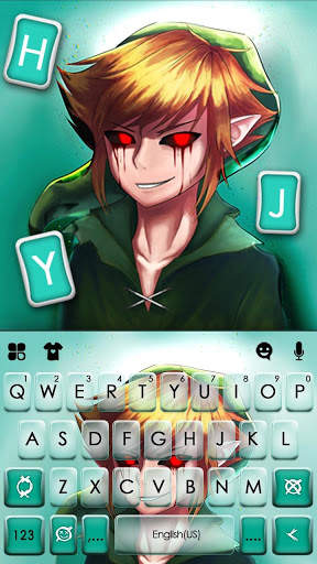 Creepy Ben Drowned Keyboard Theme screenshot 5