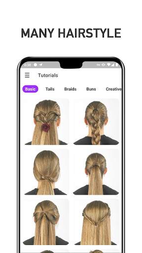 Hairstyles Step by Step screenshot 1