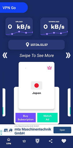 VPN GO - Free & Secure Premium VPN app screenshot 1