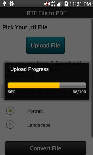 RTF File to PDF 4 تصوير الشاشة