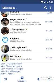 Lite Messenger - Mini Messenger स्क्रीनशॉट 2