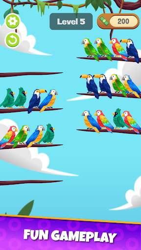 Bird Sort Puzzle: Sorting Game screenshot 2