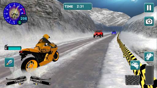 Snow Bike Motocross Racing - Mountain Driving screenshot 5