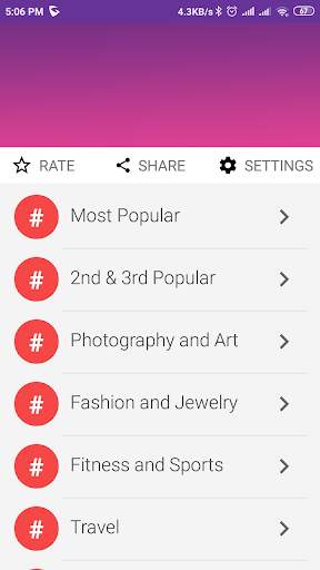 Instag - Instagram Hashtags Finder screenshot 2