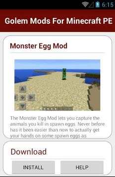 Golem Mods For Minecraft PE screenshot 4