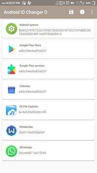 Android Deivce ID Changer Oreo 1 تصوير الشاشة