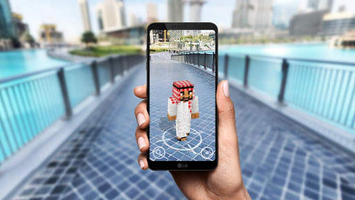 AR Minecraft skins Visualiser in Augmented Reality 3 تصوير الشاشة