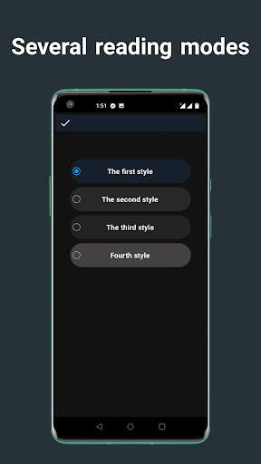 night reading mode app - dark theme screenshot 1