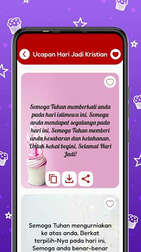 Kad & Mesej Hari Jadi screenshot 8