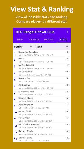 Cricket Scorer - keep your score and stats screenshot 7