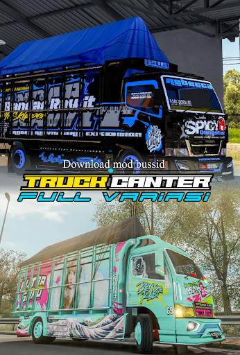 Download Mod Bussid Truck Canter Full Variasi screenshot 1