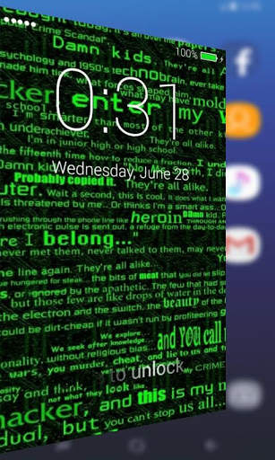 Hackers Lock Screen Pro screenshot 2