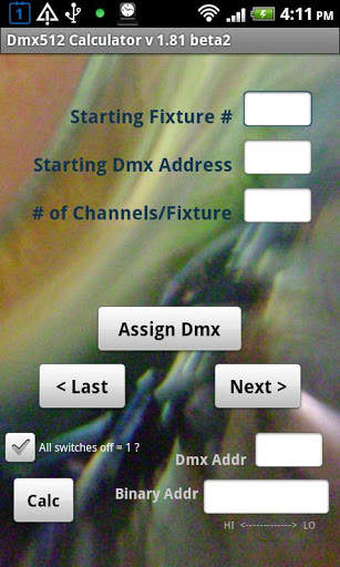 Dmx Calculator v1.89 screenshot 1