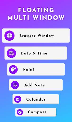 Multi Windows -Floting apps -multitasking for apps screenshot 1