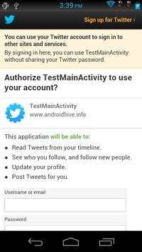 Social Login screenshot 1