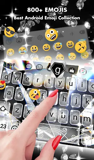 Diamond Live Wallpaper & Animated Keyboard screenshot 3